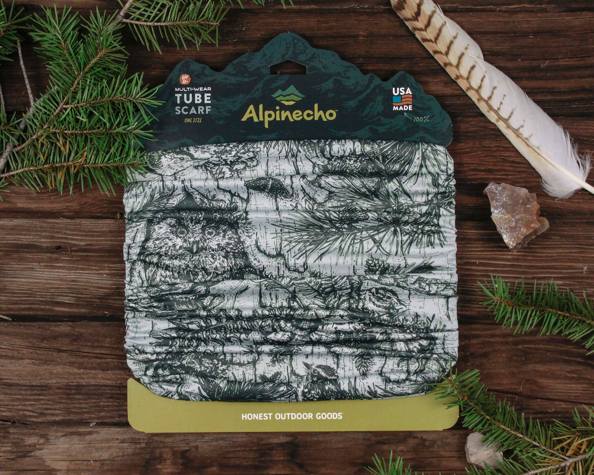 Alpinecho - Tree Life Neck Gaiter (Seafoam)