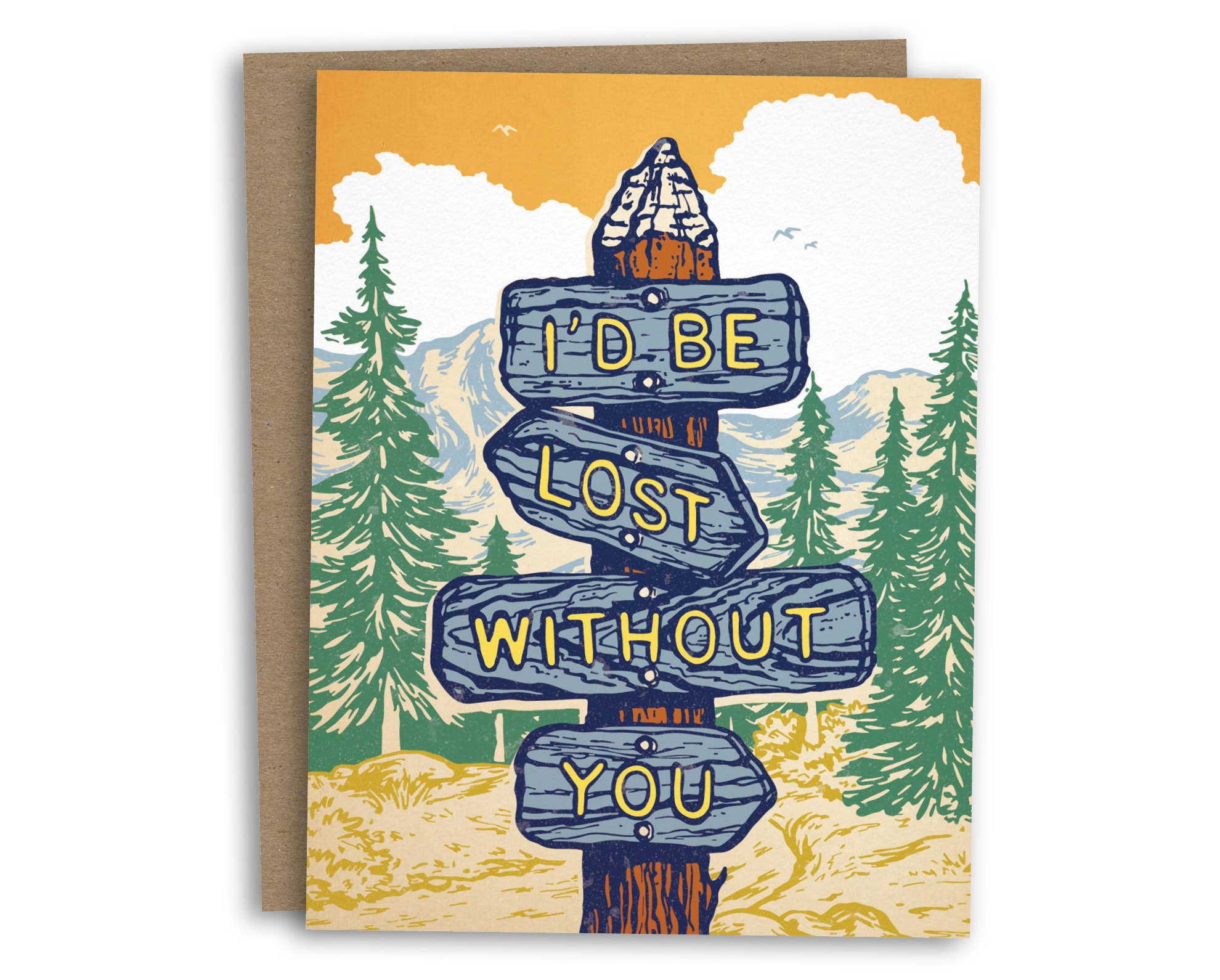 Alpinecho - I'd Be Lost Without You Greeting Card
