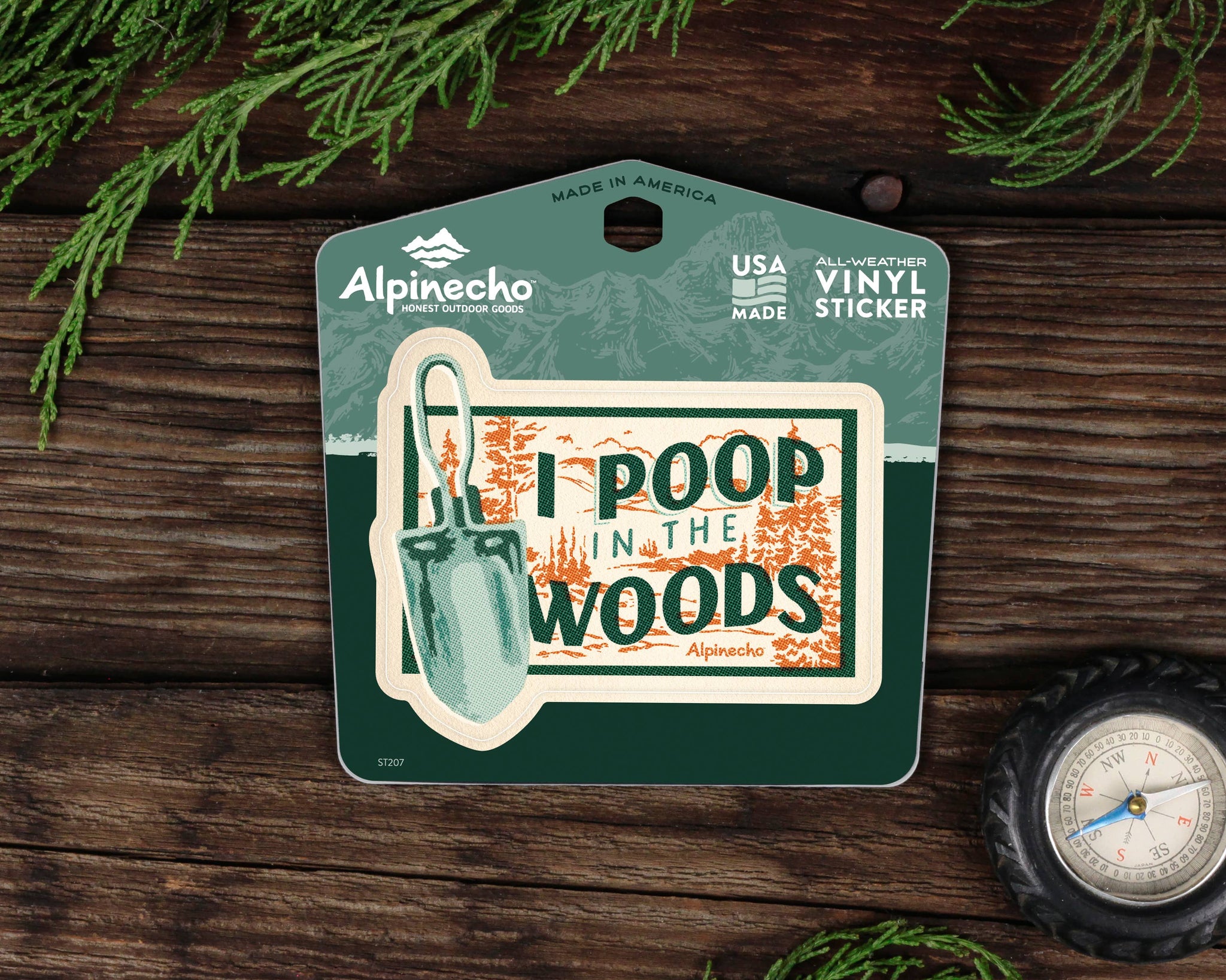 Alpinecho - I Poop in the Woods Sticker