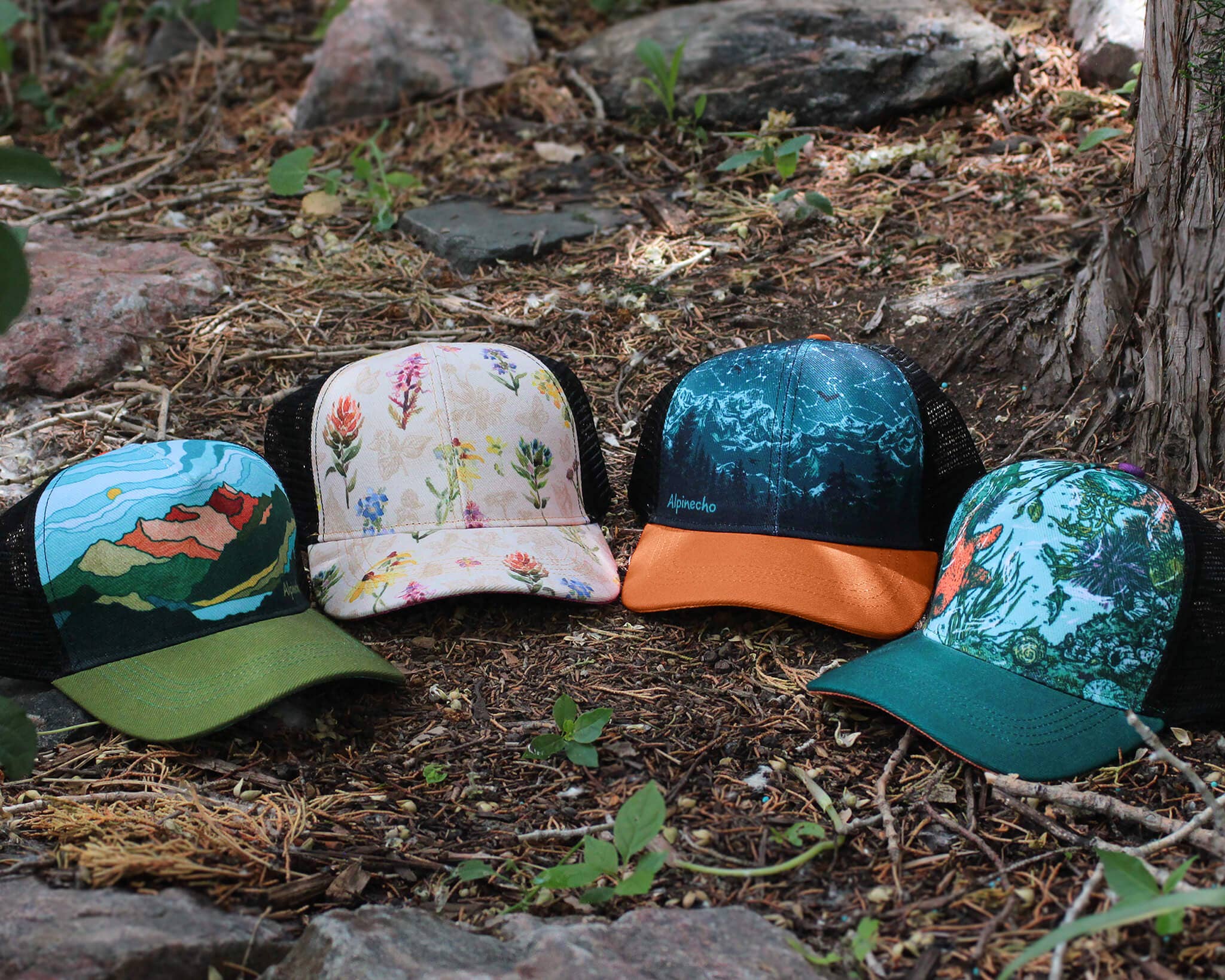 Alpinecho - Wildflowers Trucker Hat