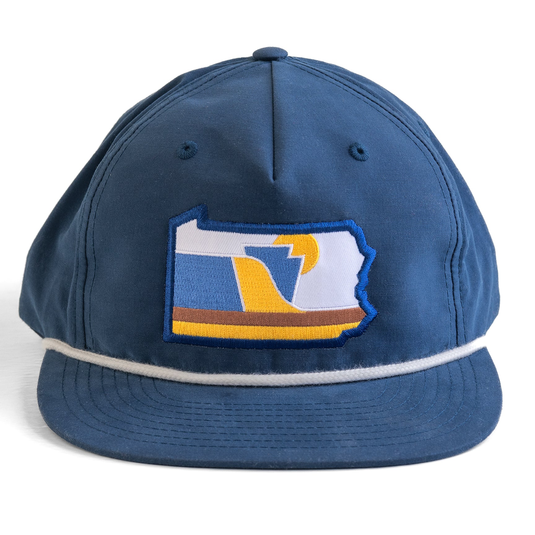 The Conemaugh: Pennsylvania Hat | Flip-Up Brim Snapback Braided Rope Patch Hat