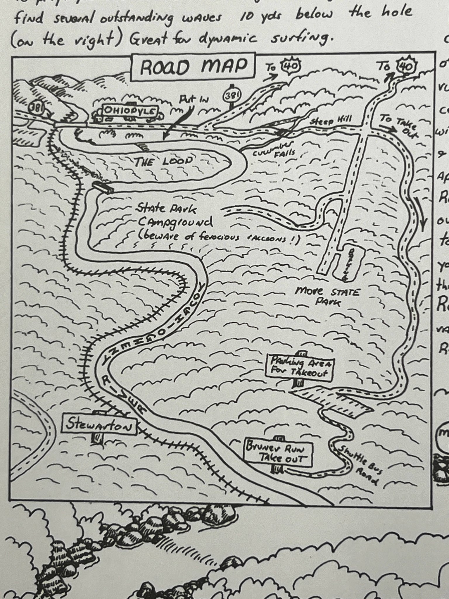 AdventureKEEN - Lower Youghiogheny: River Map by William Nealy