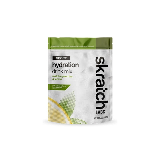Skratch Labs, Sport Hydration Drink, Drink Mix, Matcha/Lemon, Pouch, 20 servings