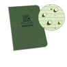 Weatherproof Soft Cover Pocket Notebook, 3.5" x 5", Orange Cover, Universal Pattern (No. OR54)
