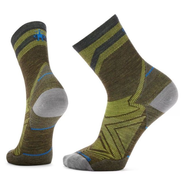 Run Zero Cushion Mid Crew Pattern Socks