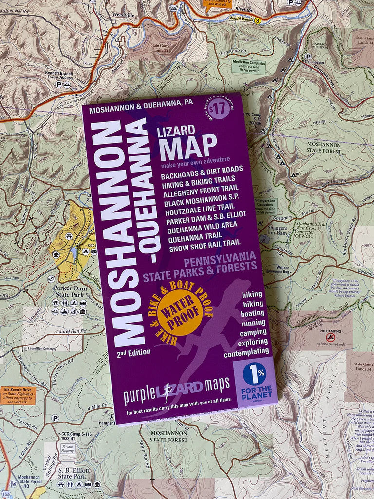 Purple Lizard Maps - Moshannon - Quehanna