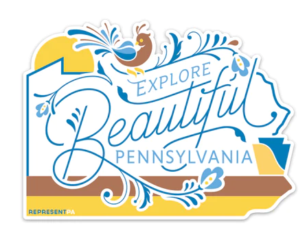 "Explore Beautiful Pennsylvania" sticker