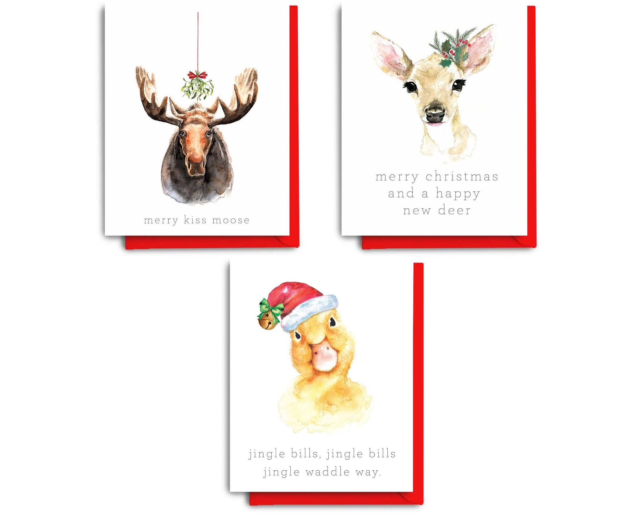 Christmas Animals | Holiday Card Set