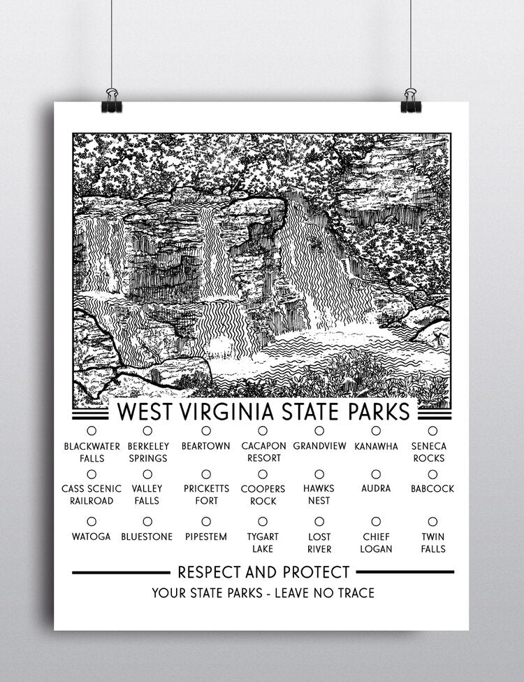 State Parks Checklist print