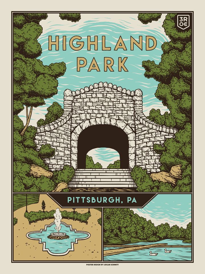 3ROC Parks Poster Print Series - Highland Park