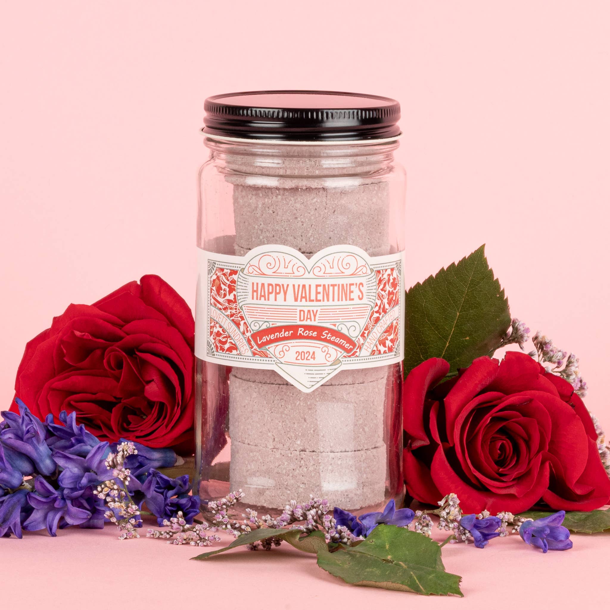 Lovett Sundries - Valentines Day Lavender Rose Shower Steamers