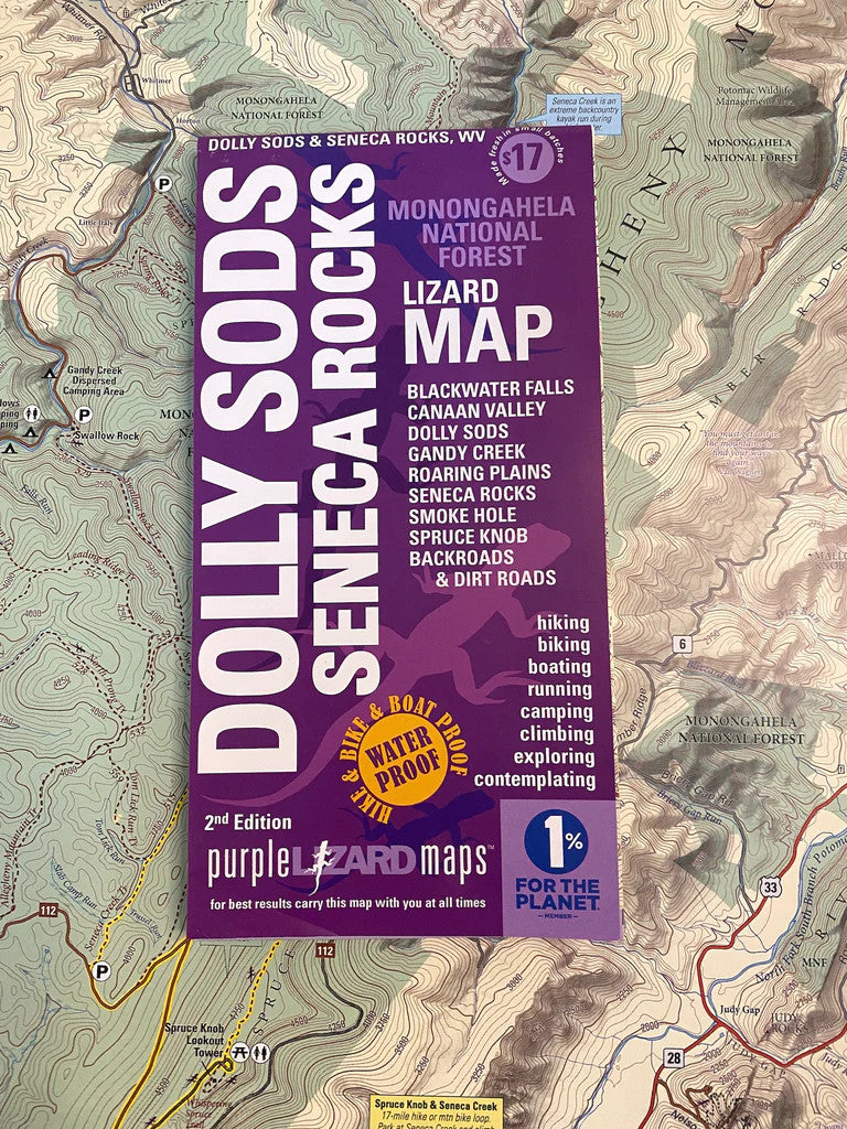 Purple Lizard Maps - Dolly Sods - Seneca Rocks