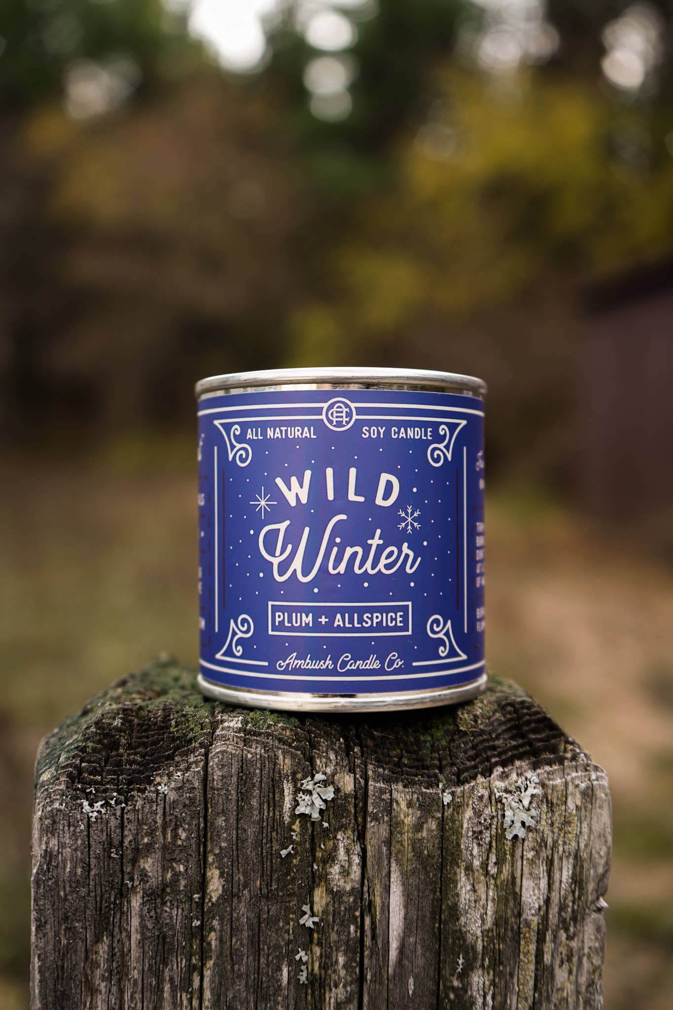 Ambush Candle Co. - Wild Winter | Plum + Allspice 8oz Soy Candle