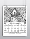 Ohio State Parks Checklist print