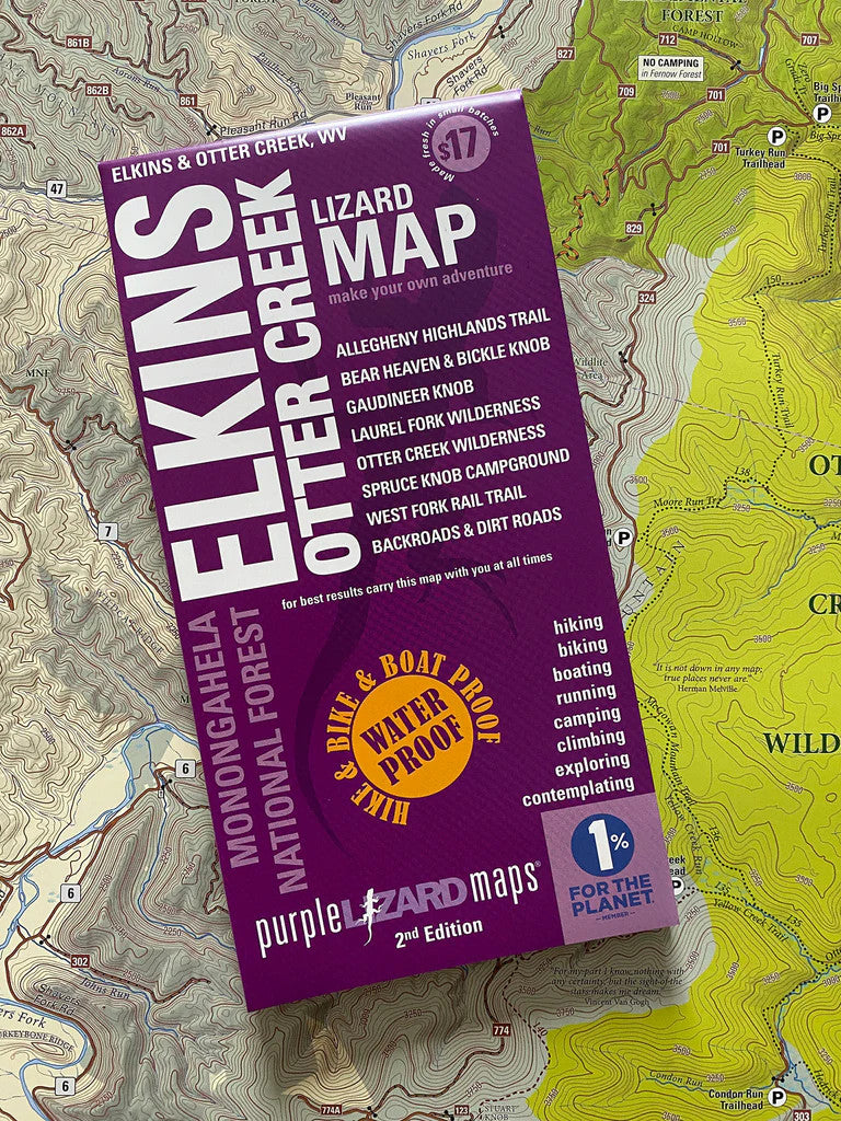 Purple Lizard Maps - Elkins Otter Creek