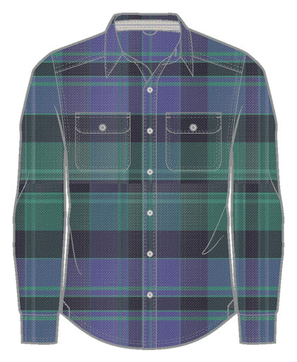 Men's Indigo Flannel LS Shirt